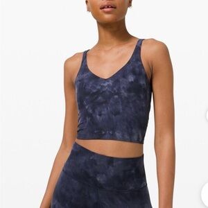 Lululemon Diamond Dye Asphalt Gray true navy Sports Bra size 2